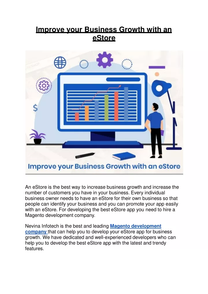 improve your business growth with an estore
