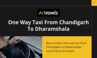 One Way Taxi from Chandigarh to Dharamshala