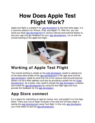 how does apple test flight work