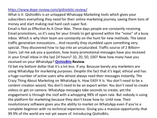 https www dope review com qishiobits review what