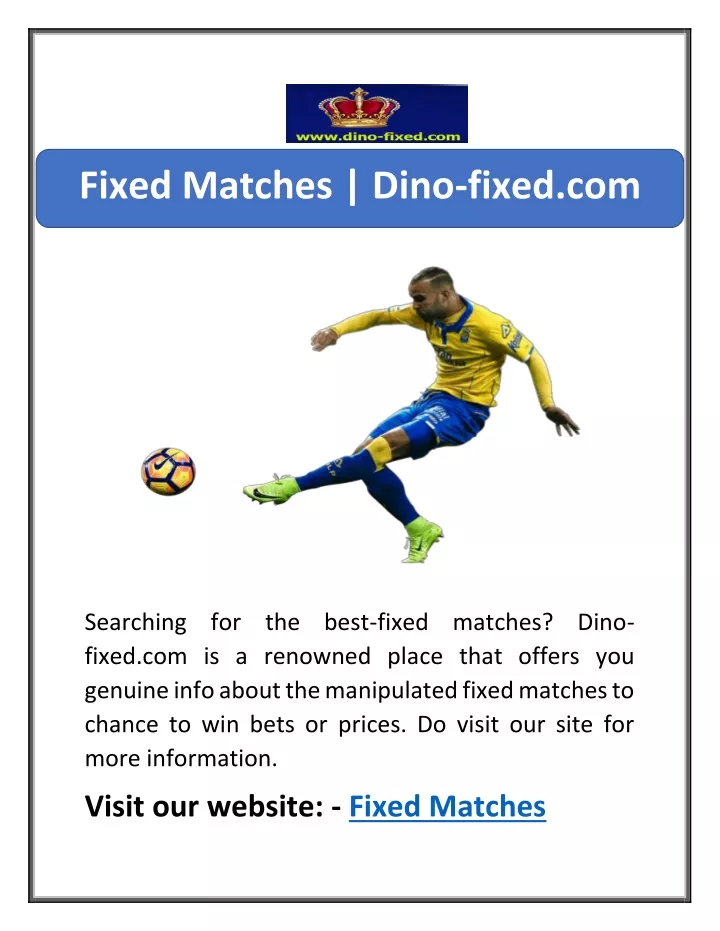 fixed matches dino fixed com