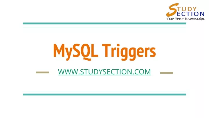 mysql triggers