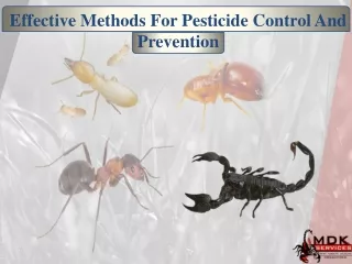 effective methods for pesticide control