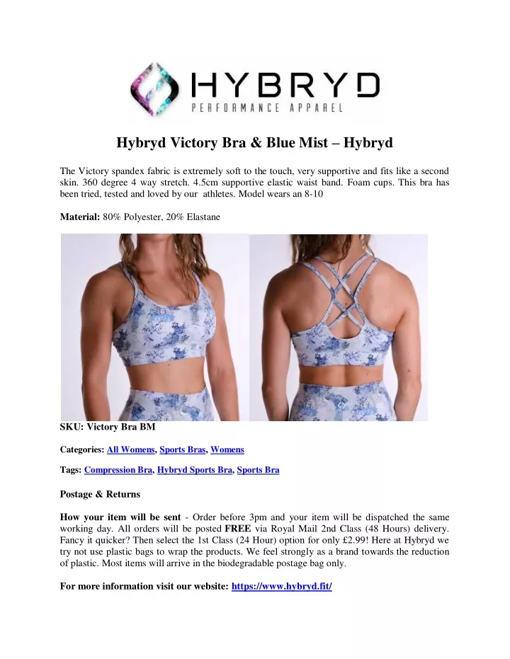 hybryd victory bra blue mist hybryd