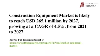 Construction Equipment Market