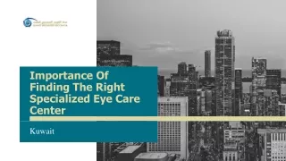 Importance Of Finding The Right Specialized Eye Care