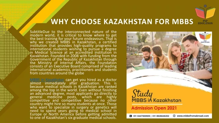 why choose kazakhstan for mbbs