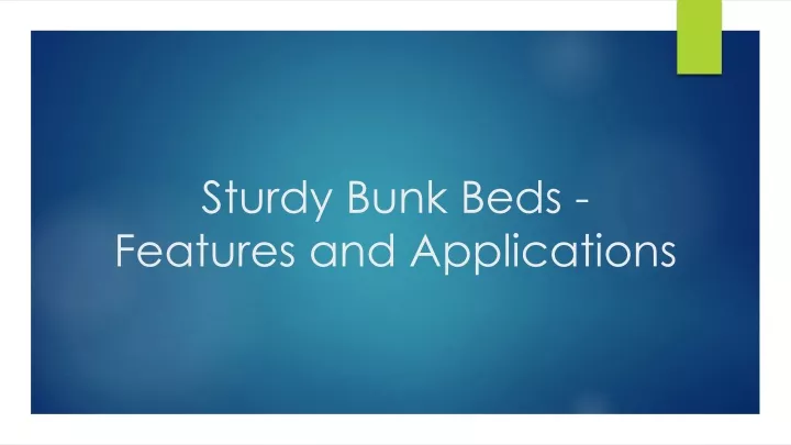 sturdy bunk beds features and applications