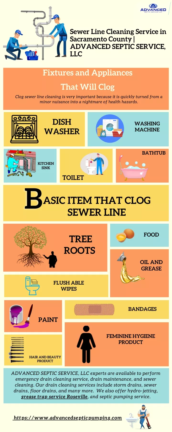 sewer line cleaning service in sacramento county