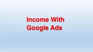 income with google ads
