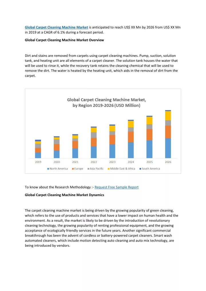 global carpet cleaning machine market