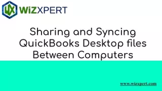Sharing and Syncing QuickBooks Desktop files Between Computers