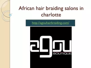 Braiding hair salons near Charlotte