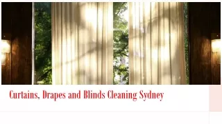 Curtains, Drapes and Blinds Cleaning Sydney