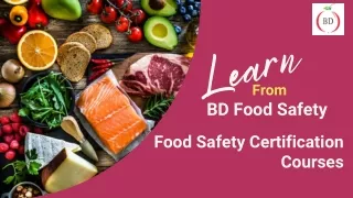 Professional Food Safety Certification Courses