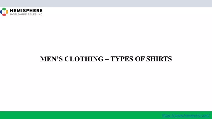 men s clothing types of shirts