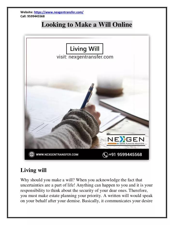 website https www nexgentransfer com call