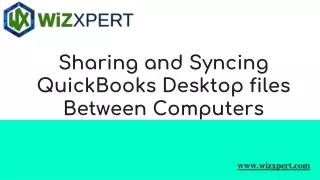 Sharing and Syncing QuickBooks Desktop files Between Computers