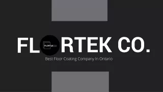 Floor Coating Company Ontario