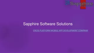 sapphire software solutions