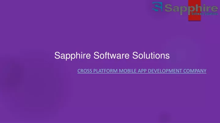 sapphire software solutions