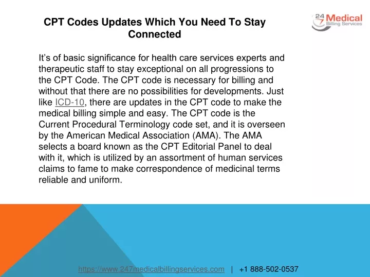 cpt codes updates which you need to stay