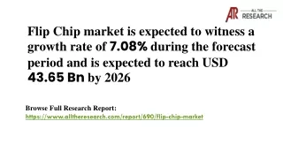 flip chip market is expected to witness a growth
