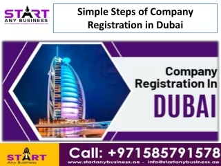 Simple Steps of Company Registration in Dubai