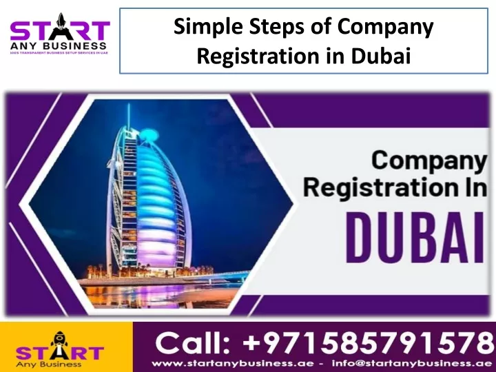 simple steps of company registration in dubai