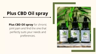 Plus CBD Oil spray
