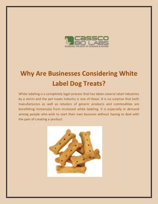 Why Are Businesses Considering White Label Dog Treats