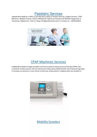 paediatric services
