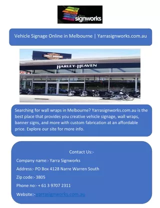 vehicle signage online in melbourne