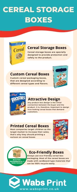 Custom Printed Cereal Boxes at Wholesale Price