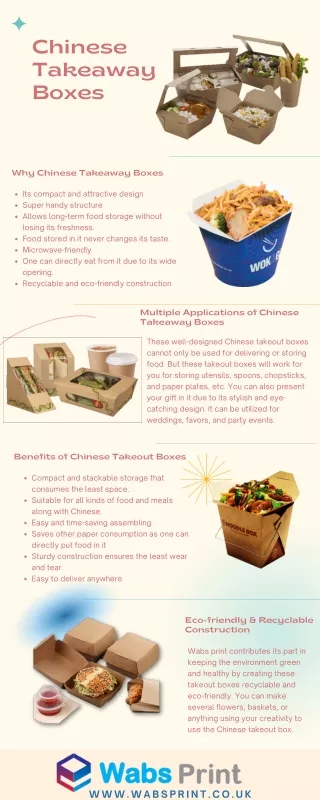 Get Premium Quality Chinese Takeaway Boxes from Wabs Print & Packaging