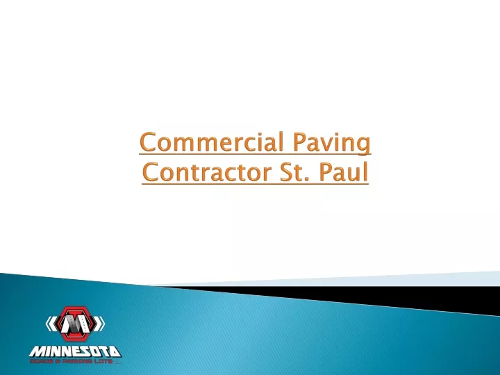 commercial paving contractor st paul