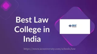 Best Law College in India