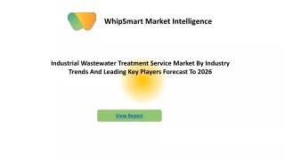 Industrial Wastewater Treatment Service Market