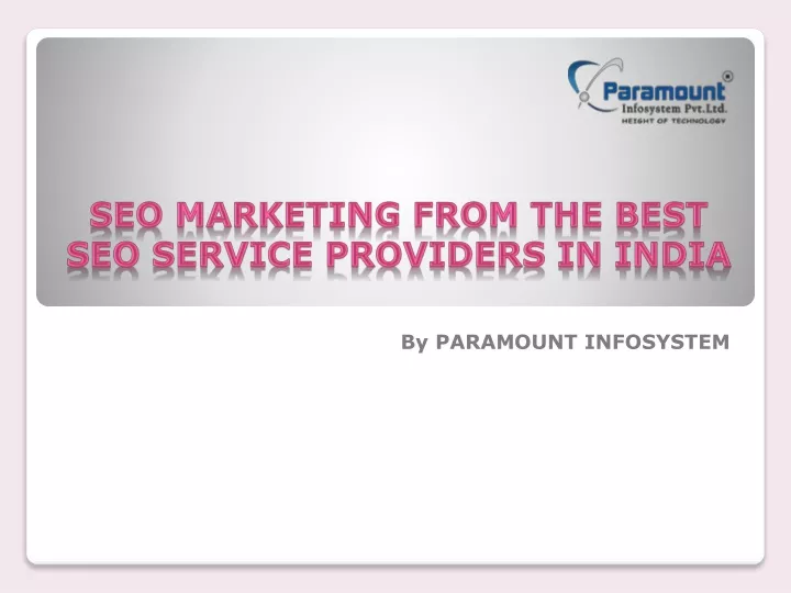 seo marketing from the best seo service providers in india