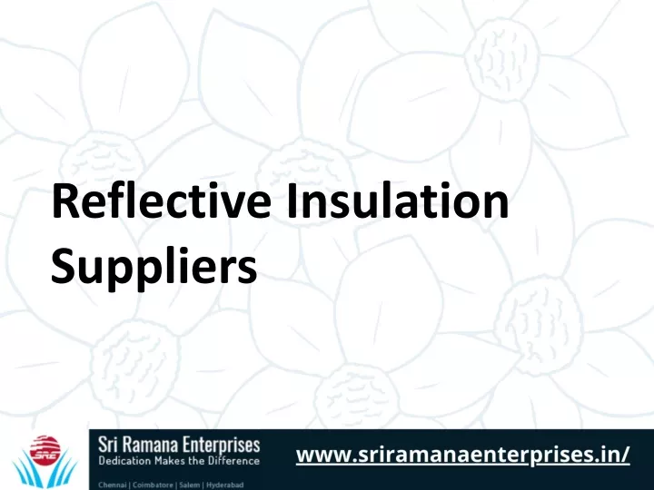 reflective insulation suppliers
