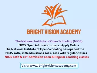 the national institute of open schooling nios