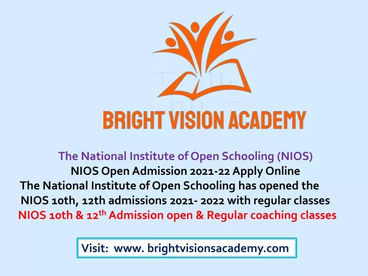 the national institute of open schooling nios
