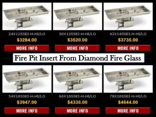 Fire Pit Insert From Diamond Fire Glass