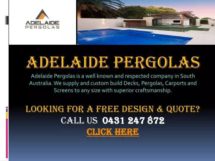 adelaide pergolas adelaide pergolas is a well