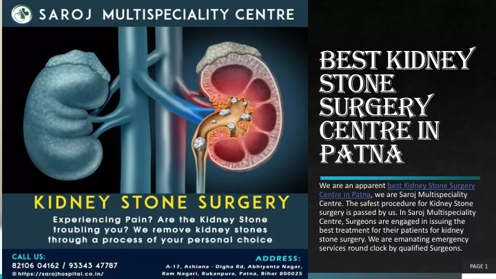 best kidney stone surgery centre in patna