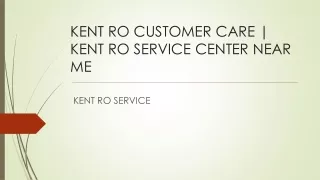 Kent RO Service In Gwalior| Kent Service Center Gwalior
