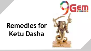 remedies for ketu dasha