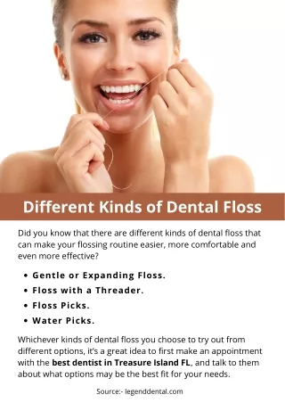 Different Kinds of Dental Floss