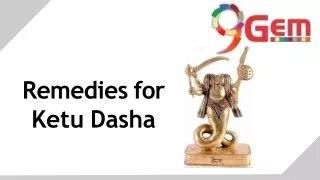remedies for ketu dasha