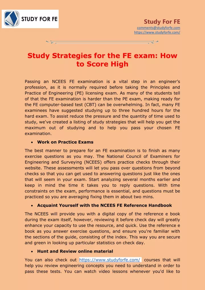 study for fe comments@studyforfe com https